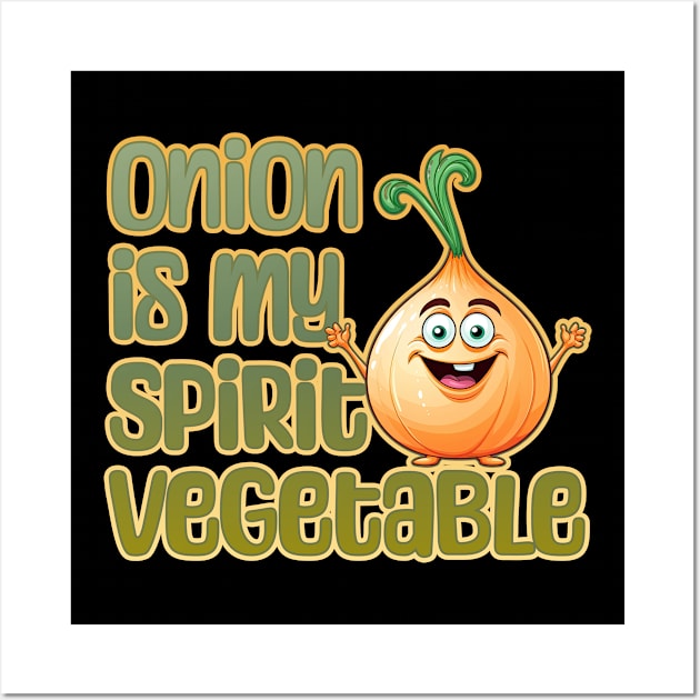 Onion is My Spirit Vegetable Wall Art by DanielLiamGill